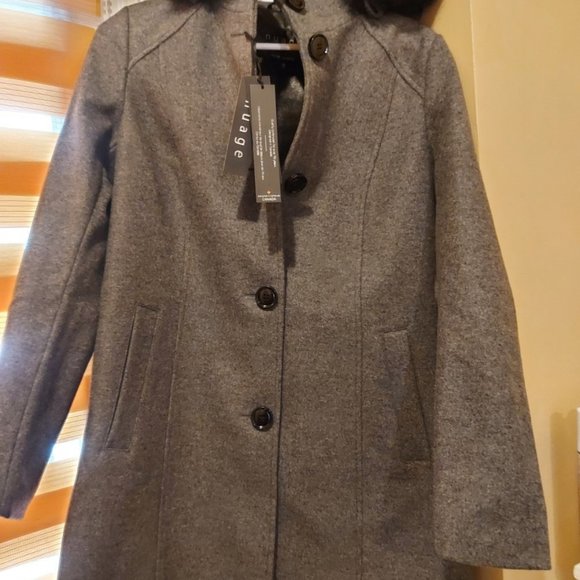 NEW - Nuage Italian Wool A-line Coat (XS) - Picture 2 of 7